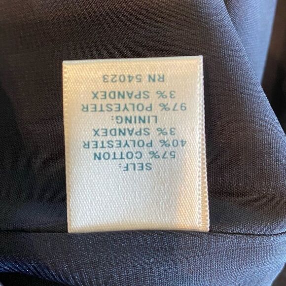 Pim + Larkin Sz M Navy Blue Satin Evening Wedding Long Maxi Flowy Skirt - Picture 8 of 10